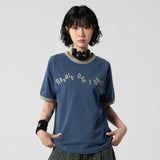 GT127 ノスタルジア カラーブロック リンガー T シャツ(BLUE)