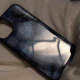 [MADE] Blue check Epoxy case