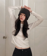 ピーチウォームベーシックロングスリーブTシャツ (6color)