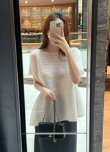 Lubat Unbalanced Pleated Blouse