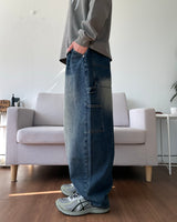 カーペンターパッチデニムパンツ