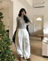 [U-BASIC] Huz D-ring Pintuck Balloon Sweatpants