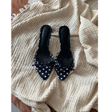 POLKA DOT STRAP SANDALS (2COLORS!)