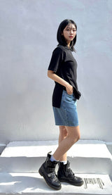 MEDIUM INDIGO DENIM SHORTS code 25008