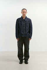 インシジョンダブルニーカーペンターパンツ (Washed Black)