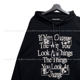 Things Waffle Boxy Hooded Long Sleeve T-shirt