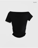[MADE] Gisello Uncovered Shirring Tee
