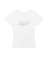 バック CRFREES Tシャツ (ホワイト) F26QB073