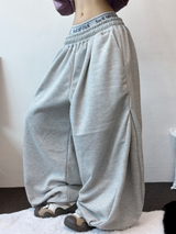 DOWN PINTUCK BALLOON LONG PANTS 🩶🖤2COLOR