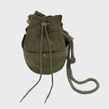 Waxed Cotton Hippie Bag Khaki