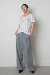 See-through Tencel Tee_White