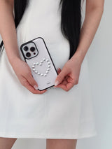 heart stud case (pink)