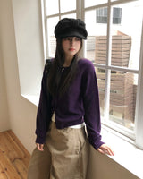 Socky Round Knit Cardigan