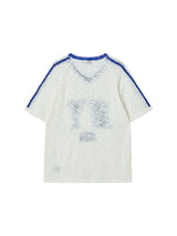NY FLAG V-NECK KNIT IVORY