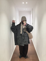 エッセンシャルフリースワイドパンツ (3color)