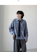 Deo ストライプクロップシャツ