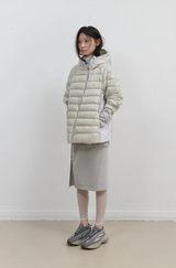 Light Down Hooded Jacket / Grey