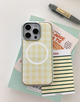 [MADE]ピクニックレモン エポキシ シルバー MagSafe対応 iPhoneケース