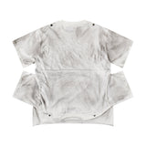 "CHAOS GIRL" WHITE WAXED T SHIRT