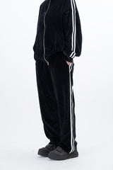Stua Velour Velvet Set-Up Sweatpants