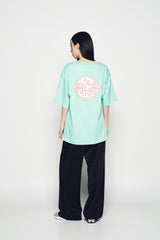 25SS ADLV サターンロゴ半袖Tシャツ エメラルド