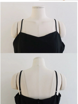 エスニック ベルト シフォン ロング ドレス