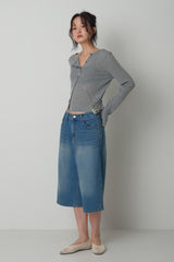 Oblique Tencel Cardigan_Melange gray