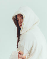 nsn logo zip up hoodie -ivory-