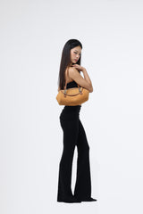 Naomi Medium Evening Shoulder Bag - Studded Suede