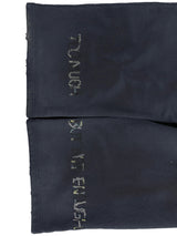 COLORFUL RANDOM STITCH EMBROIDERY DISTRESSED SIGNATURE SPRAY-COLOR WASHED RELAXED FIT SWEATPANTS