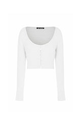RABITA FUR CARDIGAN white