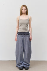Tale Striped Sagging Pants