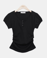 ラロムパフ半袖Tシャツ