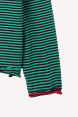 Color matching stripe long sleeve