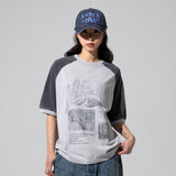 XTT138 Kate Fading Raglan T-Shirt (GRAY)