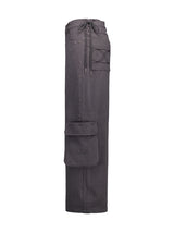 STUDDED CARGO PANTS CHACOAL