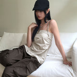 Camney strap back Slit banding sleeveless