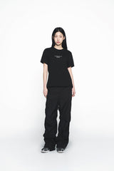 25SS ベーシックロゴウーマンショートスリーブTシャツ ブラック