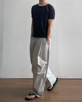 Ripple Pintuck Nylon pants