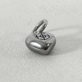 ss-Multi P circle keyring necklace_silver