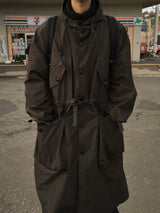 Fine Over Long Hooded Jacket 3C