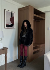 HOLIDAY HOOD FUR JACKET