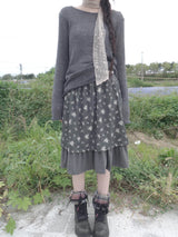 layer shirring skirt