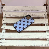 [MADE] Dot glass bumper case(skybluepurple)