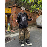 OVDE V-Neck Jersey Long-Sleeve T-Shirt (2 colors)