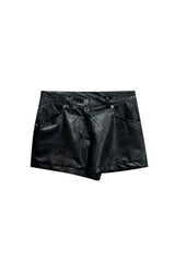 CLARI FAUX MICRO PANTS / BLACK