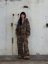 Ghost In The Shell Logo Denim Cargo Pants (Camo)