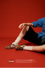 HBD x WeFlower Collaboration – Leopard Print Retro German Training Shoes