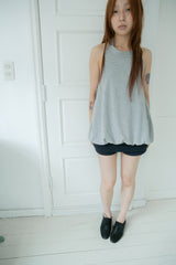 balloon halterneck sleeveless top(3colors)