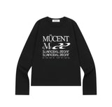 エッセンシャルレタリングロングスリーブT